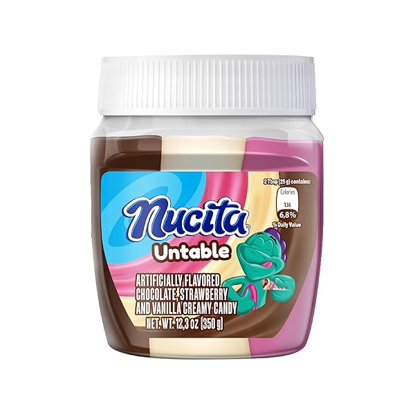NUCITA TRISABOR SPREADABLE, CREAMY CANDY CHOCOLATE, VANILLA AND...