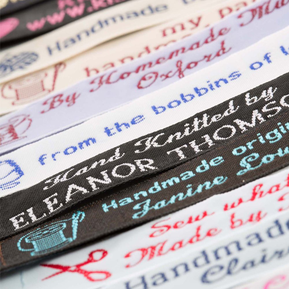 25 Personalized 100% Woven Sewing Labels 1/2