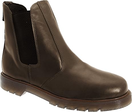 mens leather sole dealer boots