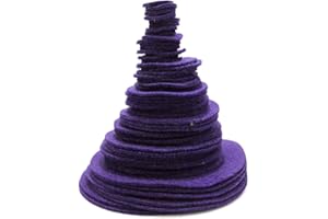 Playfully Ever After Dark Purple Craft Felt Circles (Mixed Size Pack - 56pc)