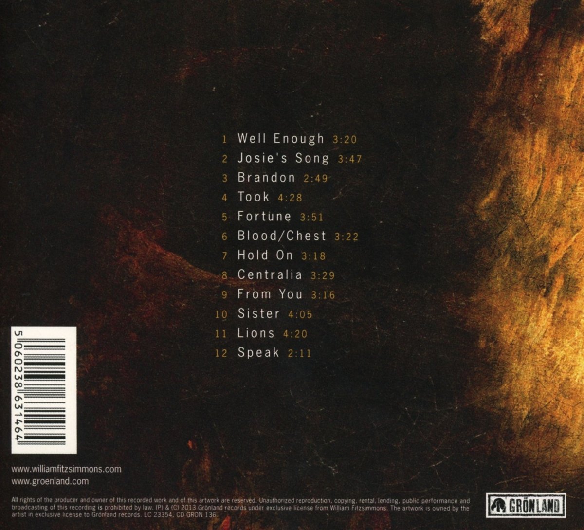 Lions William Fitzsimmons Amazon De Musik lions