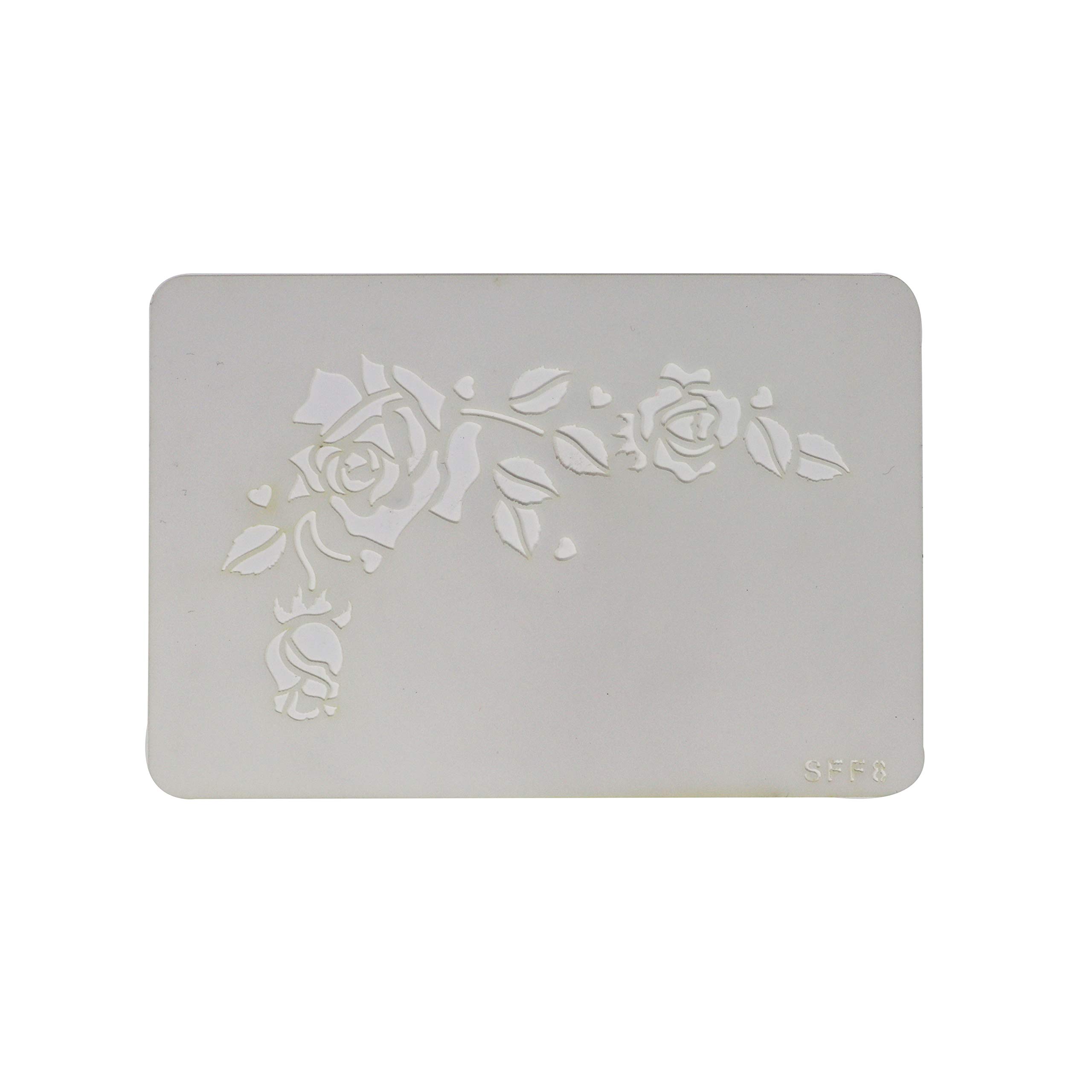 PME JEM Romantic Rose Stencil, Blue