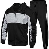 MANLUODANNI Track Suits Mens Long Sleeve Full-Zip Running Jogging Sports Sweatshirts and Pants