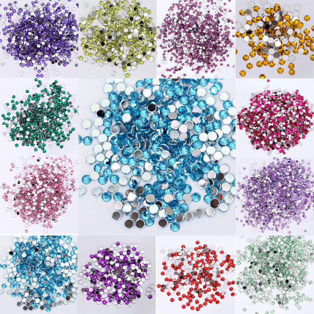 Photo 1 of 175 Colors 5D Shiny Crystal Diamond Rhinestone Sparkle Diamonds for Diamond Art Accessories and Tools, Diamonds for Bead Art?Per Colors = 2000 Pieces?