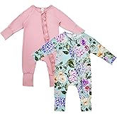 Bow Dream Baby Girl Romper Jumpsuit Bamboo Rayon Baby Clothes Boys & 2 Way Zipper Outfit Baby Clothes for Girls