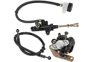 M MATI Rear Brake Caliper Master Cylinder Hose for Yamaha Banshee 350 YFZ350 1987-2006 Parking Brake Off 1UY-2580W-01-00 29L-25850-51-00 5FK-2583V-00-00