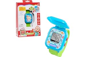 CoComelon JJ’s Learning Smart Watch Toy for Kids with 3 Education-Based Games, Alarm Clock, and Stop Watch, Kids Toys for Ages 3 Up by Just Play