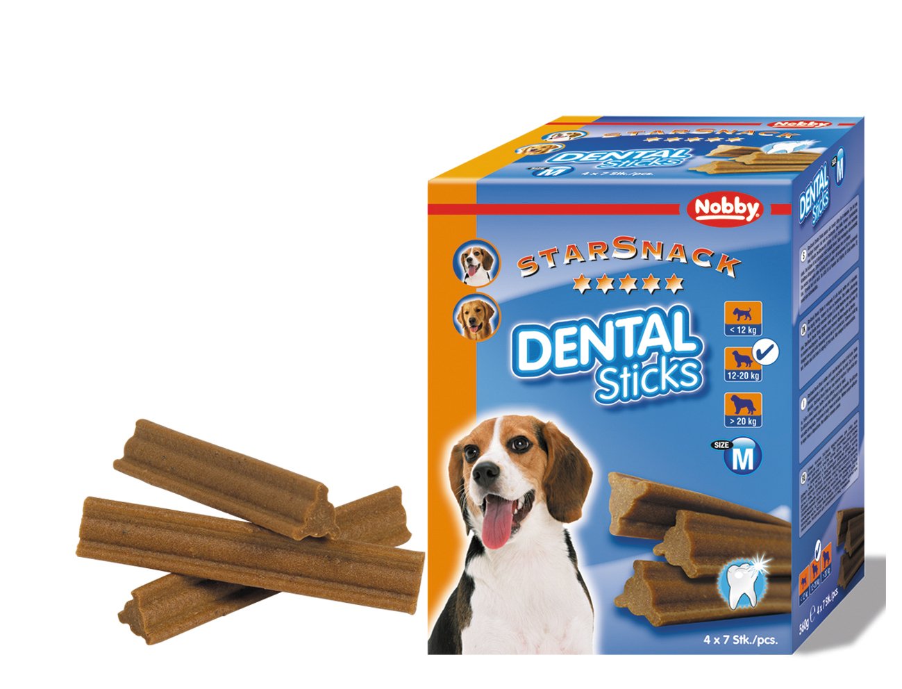 Nobby Starsnack "Dental Sticks" medium, 28 hours, 560 g