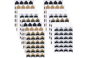 Sunmns 15 Sheets Photo Corners Stickers, Picture Films Self Adhesive Corner for DIY Scrapbook Album