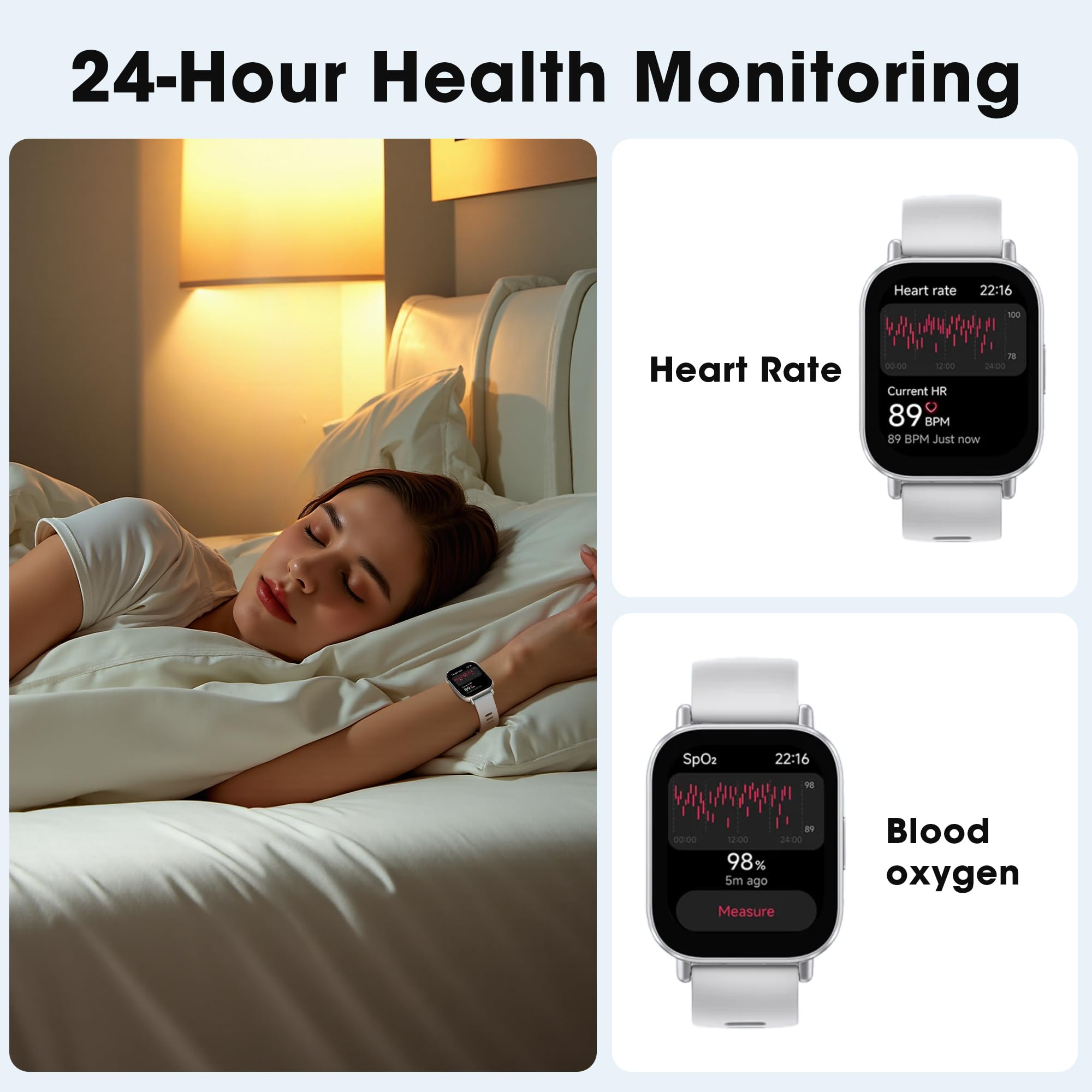 XIAOMI Redmi 5 Active Smart Watch, Step Counter Sport Watch for Women Men with 2