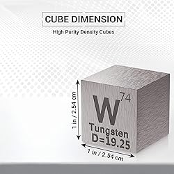 Tungsten Cube - Metal Element Cubes - Laser