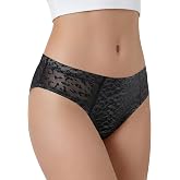 Littleforbig Breathable Printed Tucking Gaff Brazilian Cheeky Panties Smooth Silky Hiding Shaping Briefs for Transgender