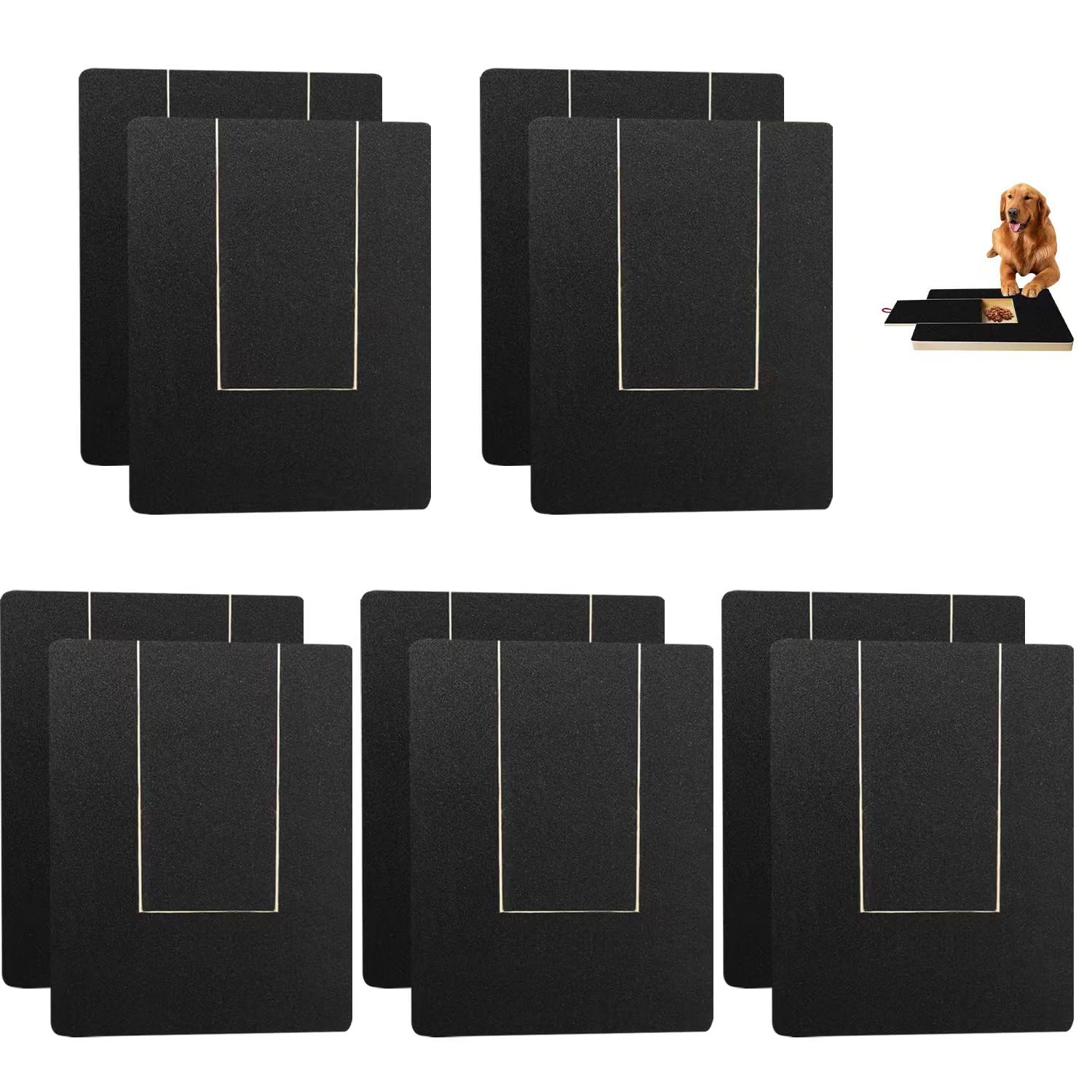 Lighterday 10 Pcs Sandpaper for Dog Scratch Board forNails,DogNail Scratchboard Sandpaper Dog Nail File Board Sandpaper,Alternative Dog Nail Clippers DogNail Grinders for Pets Nail Care