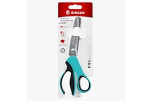 SINGER ProSeries 9" Pinking Shears - Heavy-Duty Stainless Steel - Zigzag Cut for No-Fray Fabric, Sewing & Craft Edging