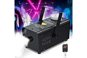FANSTECK Fog Machine, Automatic Smoke Machine with Wireless Remote Control, Portable Capacity Stage Smoke Machine Fog for Parties, Halloween Wedding, 3 Modes Continuous Spray