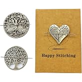 PARKUVALLEY Magnetic Needle Minder, 3pcs Tree of Life | Strong Magnetic Needle Holder, Cross Stitch Supplies, Hand Sewing