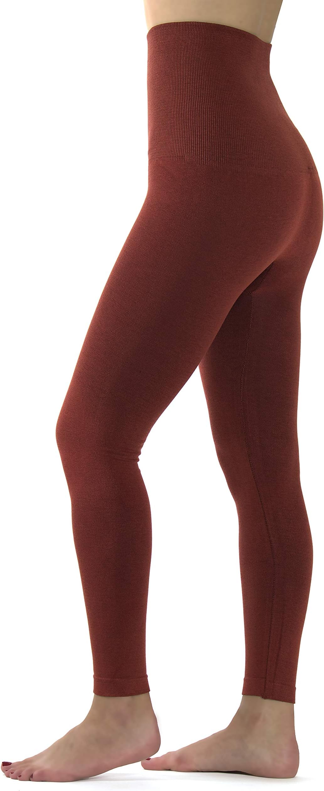 Ylluo Premium Tummy Support Slimming Leggings Thick High Waist Fleece and Non Fleece