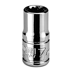 Capri Tools 7 mm Shallow Socket, 1/4