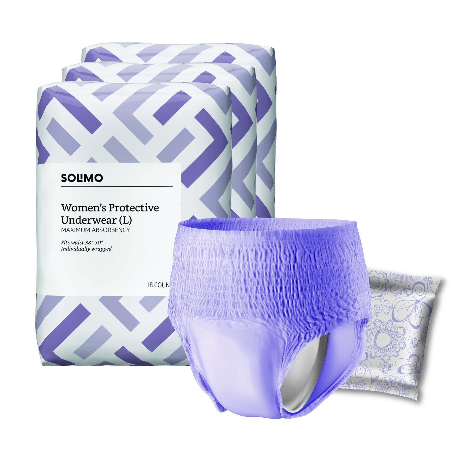 Amazon Brand Solimo Incontinence Underwear for Men and