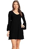 Womens Bell Sleeve Long and Short Sleeve Summer Dresses - Made in USA