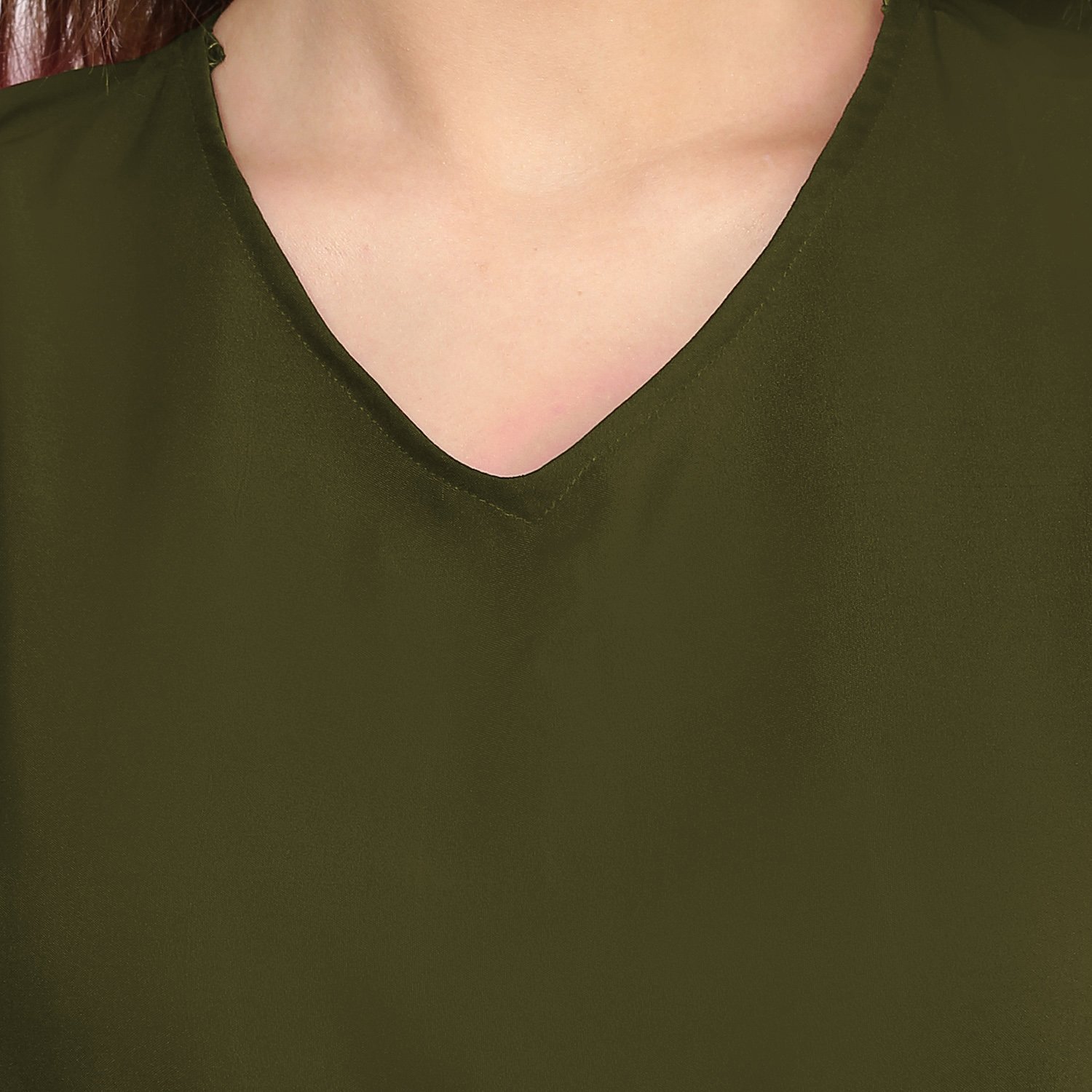 uptownie lite women's crepe back cape jumpsuit (green)