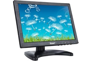 Eyoyo 10 Inch IPS LCD Monitor 1280x800 Resolution Support HDMI VGA BNC AV Input for PC TV Security Display(10 inch)