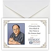 Seinfeld - The Human Fund Double Sided Gift Card 4x6 Pack of 6 WITH ENVELOPES