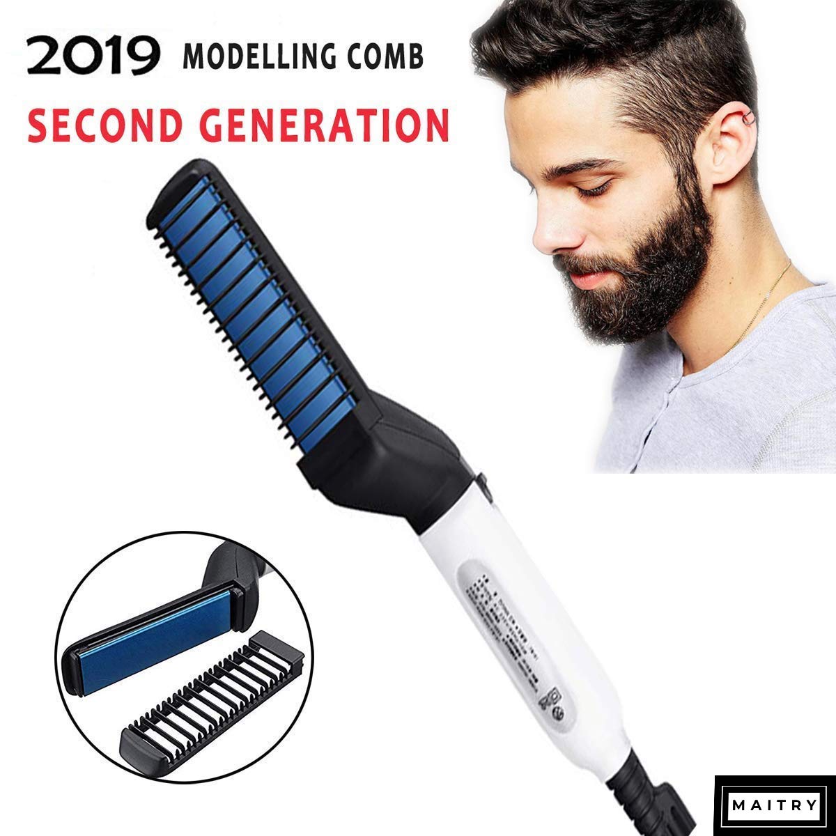 Buy Maitry Quick Hair Styler For Men Electric Beard Straightener