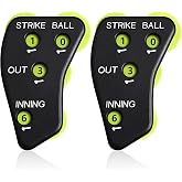 Deekin Umpire Clicker Ball Counter Clicker 4 Wheel | Records Strikes Balls Outs Innings, Baseball Softball Referee Gear, Umpire Indicator for Scorekeepers, Game Recording