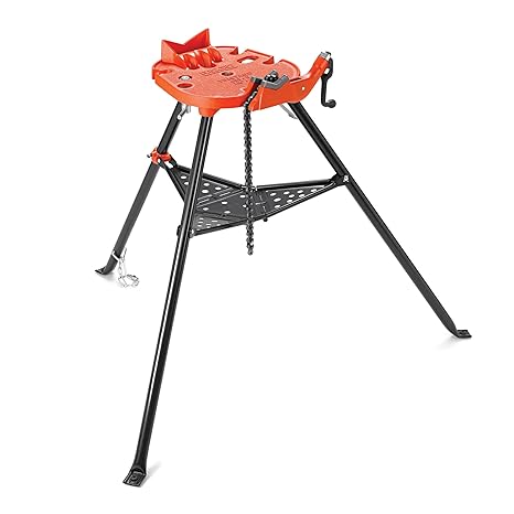 Ridgid 36273 Portable Tristand Chain Vise Red