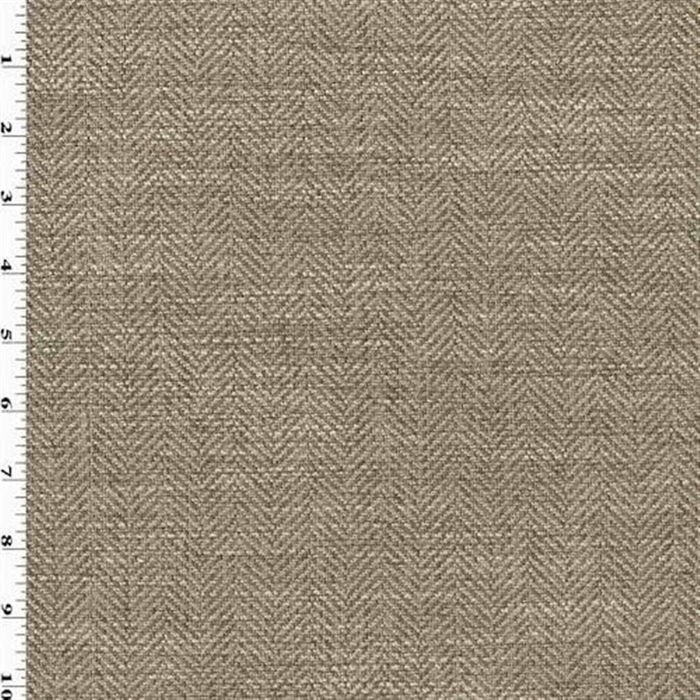 Veedaf Brown/Cream Herringbone Home Decorating Fabric, Fabric by The Yard