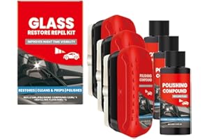 Automotive Oil Film Cleaning Brush for Car Windows, Anti-Rain Fog Cleaning Glass Brush Front Windshield Remover for Windshiel