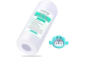 Craftido Tear Away Embroidery Stabilizer Backing 10" x 25 Yd/roll Compatible with Most Hoops 1.8oz Medium Weight for Machine Embroidery and Hand Sewing