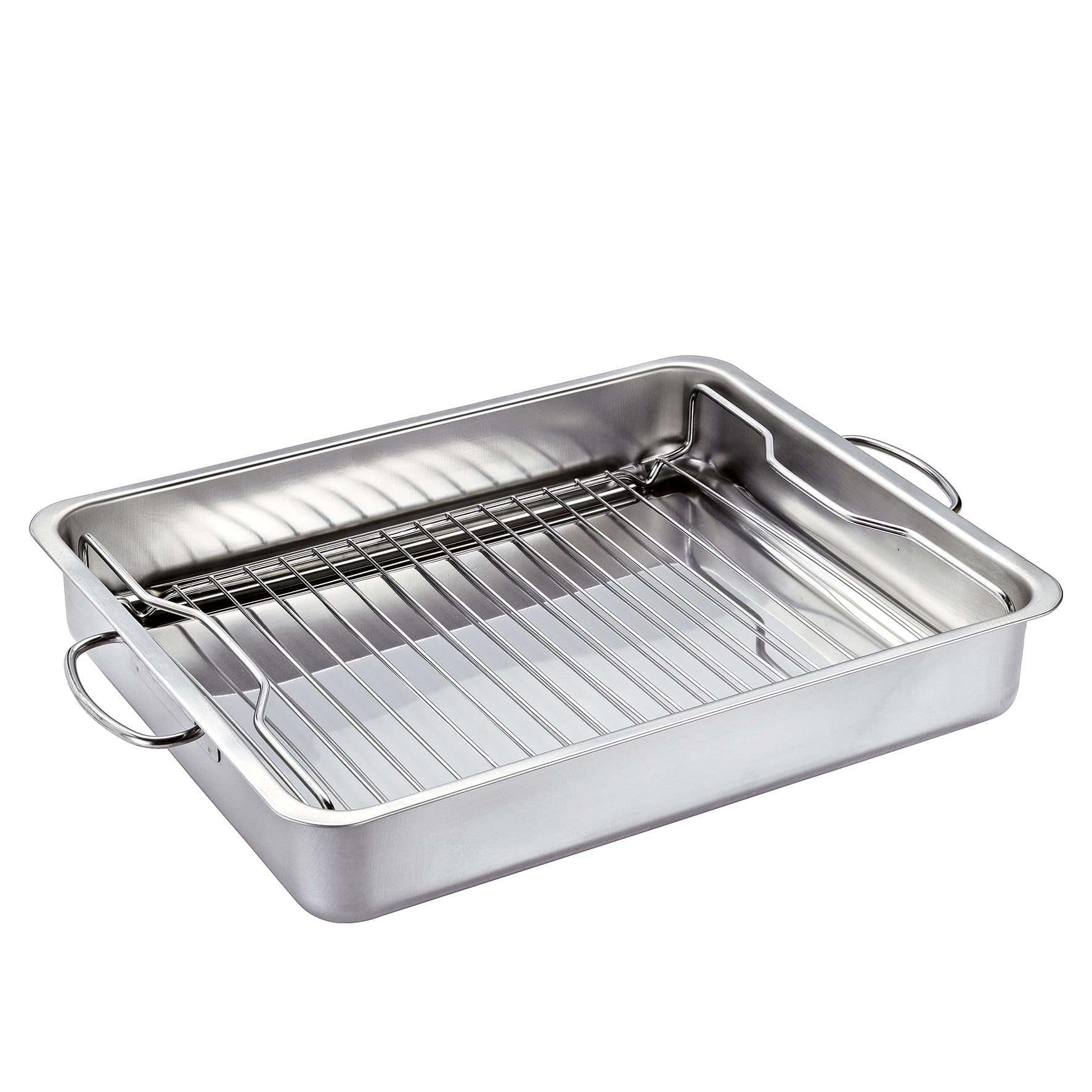 Küchenprofi Style 1066632840 Grill and Oven Roasting Dish 40 cm BBQ Stainless Steel 6.8 litres