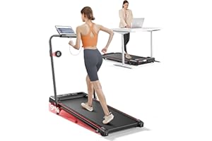 TOPUTURE Foldable Walking Pad with Incline, 4 in 1 Treadmill for Home & Office, 2.5HP Under Desk Treadmill, Portable Compact 