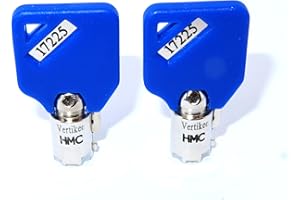 Homak Protex Gun Safe Wall Safes - HMC00001 to HMC31000 HMC Keys Ace II Blue Caps Dark Engraved Vertikee(TM)