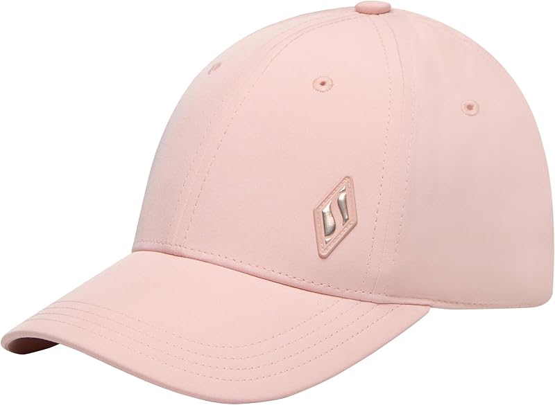Skech-Shine Diamond Patch Cappello da Baseball da Donna, Rosa/Grigio., Taglia Unica