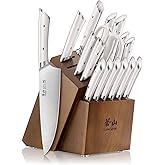 Cangshan HELENA Series German Steel Forged Knife Block Set (17-Piece, White)