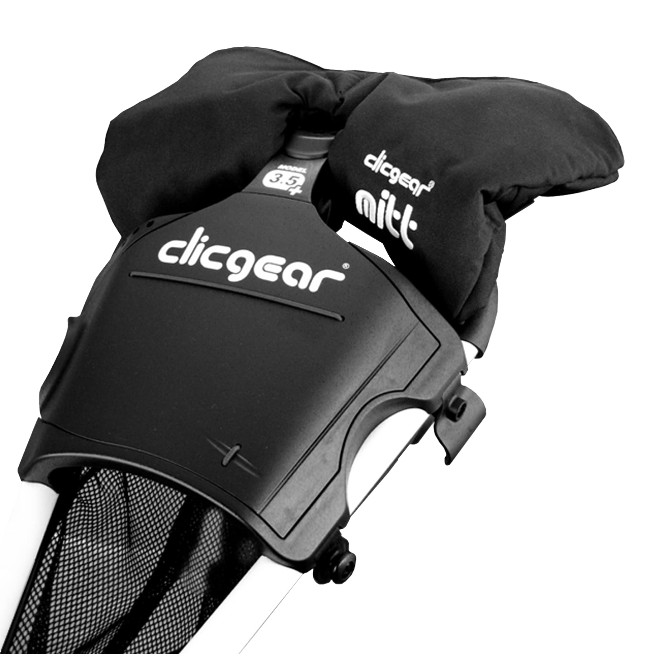 Clicgear push cart mitts, Black, One Size
