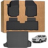 Floor Mats for GMC Terrain 2018-2024, TPE Waterproof Non-Slip All Weather Protection Custom (Floor Mats & Cargo Liner)