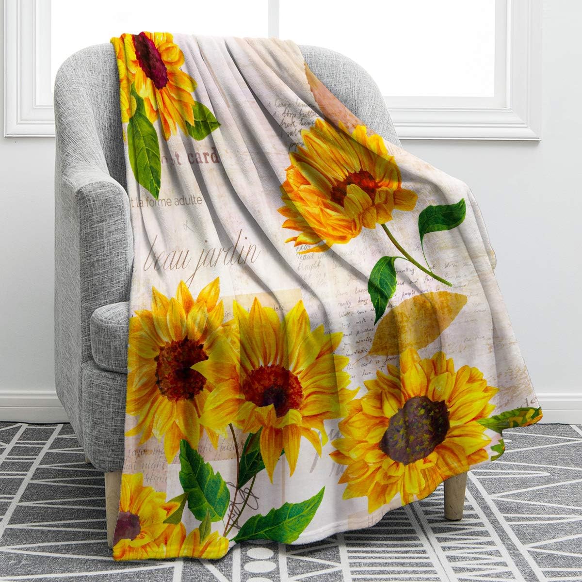 Sunny Sunflower Blankets Remind You To Stand Tall & Face The Sun