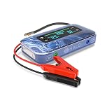 HALO Bolt Air+ 1750 Portable Car Battery Jump Starter | 130 PSI Air Compressor, 59.9Wh USB Power Bank, Large Display, Emergency Floodlight & Charger, Jumps Cars SUVs & Trucks, Inflates Tires — Blue