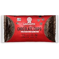 Lakanto Sugar Free Chocolate Chips - Sweetened with Monk Fruit Sweetener, Perfect for Baking, Melting, Mixing, Snacking, Glut
