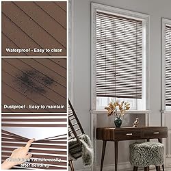 SEEYE Cordless Mini Blinds Aluminum Venetian Blind