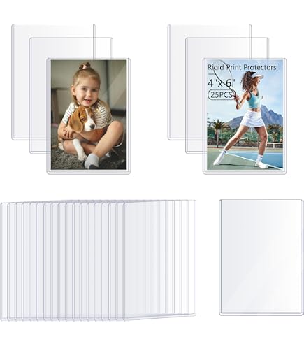 4 x 6 card sleeves 50 Pack 4 X 6 Hard Plastic Card Sleeves Waterproof Postcard Photo Holders