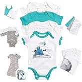 JumpOff Jo - Newborn Baby Essentials Layette Gift Set for Babies- Newborn Clothes & Accessories Set, Shower Gifts for Newborn