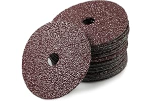 LEONTOOL Aluminum Oxide Resin Fiber 25pcs 4-Inch Resin Fiber Sanding Discs Center Hole 36 Grit Sanding Disc for Angle Grinder