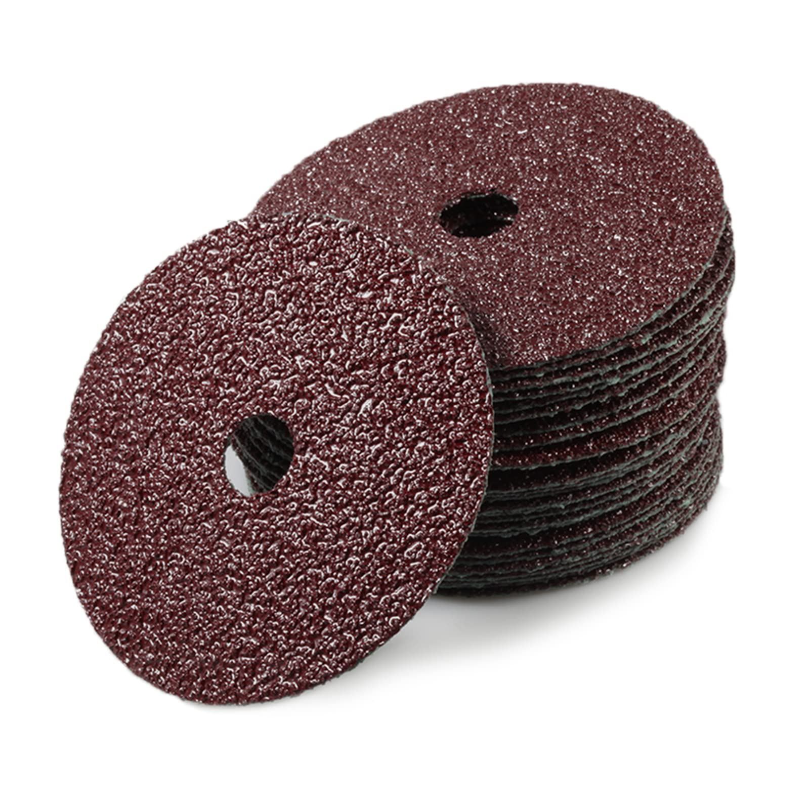 LEONTOOL Aluminum Oxide Resin Fiber 25pcs 4-Inch Resin Fiber Sanding Discs Center Hole 36 Grit Sanding Disc for Angle Grinders