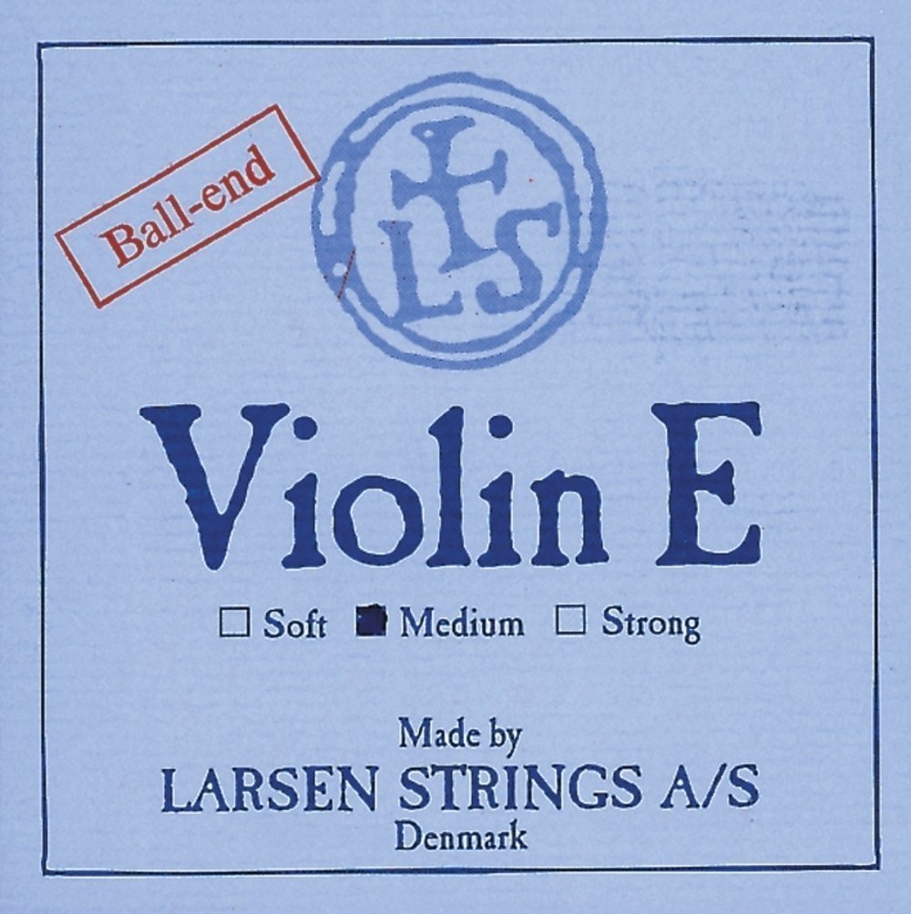 LARSEN STRINGS violin strings Original Synthetic, fibre core E steel, carbon steel with ball end, strong