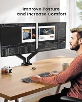 ErGear Dual Monitor Arm Desk Mount 17-32 Inch 10kg VESA 75/100 mm view 6